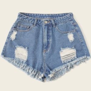 Denim shorts